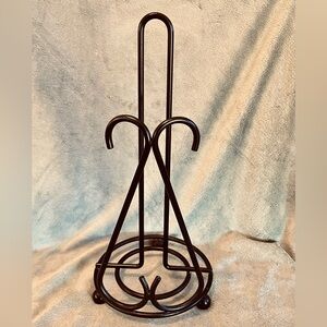 Black Metal Paper Towel Holder